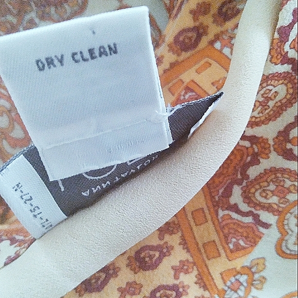 LOFT Silk Yellow Paisley Floral Print Sleeveless Sheath Dress Midi Scoop Neck - Picture 10 of 11